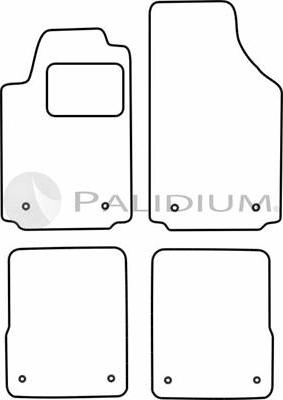 Ashuki PAL18-0030 - Комплект килимків autocars.com.ua