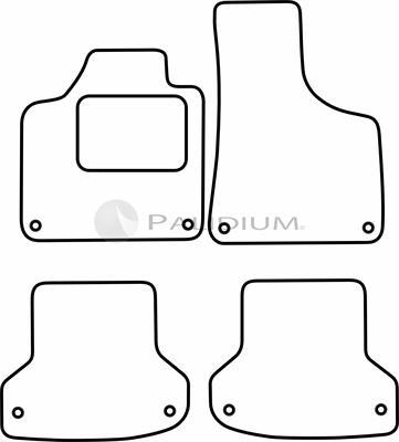 Ashuki PAL18-0032 - Комплект килимків autocars.com.ua