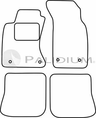 Ashuki PAL18-0035 - Комплект килимків autocars.com.ua