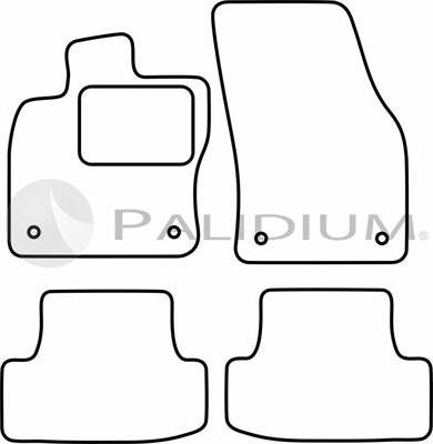 Ashuki PAL18-0059 - Комплект килимків autocars.com.ua