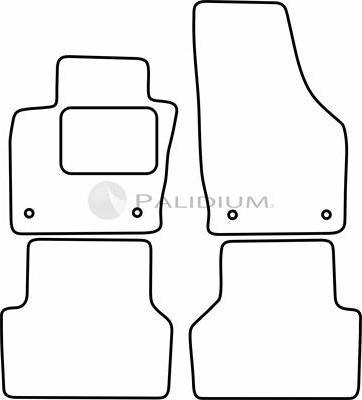 Ashuki PAL18-0060 - Комплект ковриков avtokuzovplus.com.ua