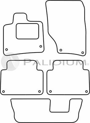 Ashuki PAL18-0064 - Комплект килимків autocars.com.ua