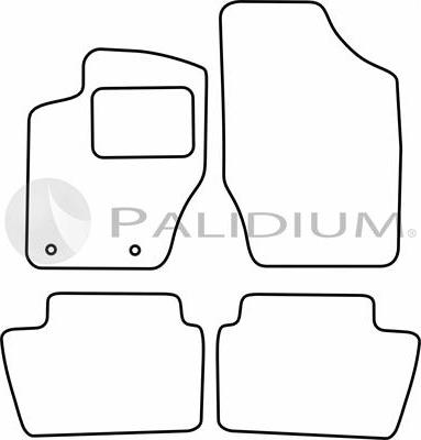 Ashuki PAL18-0202 - Комплект ковриков avtokuzovplus.com.ua