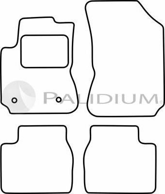 Ashuki PAL18-0205 - Комплект ковриков avtokuzovplus.com.ua