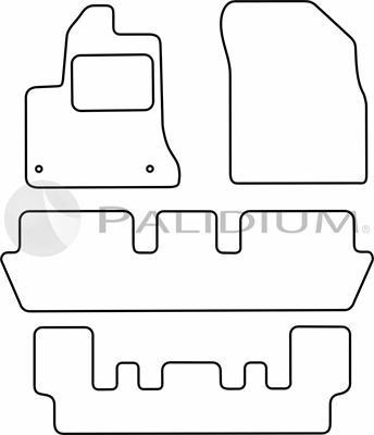 Ashuki PAL18-0208 - Комплект килимків autocars.com.ua