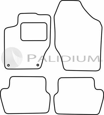 Ashuki PAL18-0228 - Комплект ковриков avtokuzovplus.com.ua