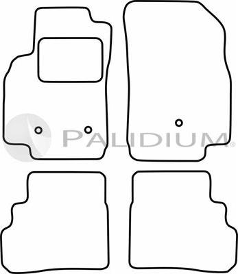 Ashuki PAL18-0289 - Комплект килимків autocars.com.ua