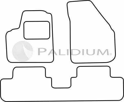 Ashuki PAL18-0291 - Комплект ковриков avtokuzovplus.com.ua