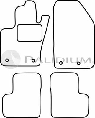 Ashuki PAL18-0346 - Комплект килимків autocars.com.ua