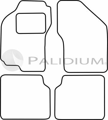 Ashuki PAL18-0350 - Комплект ковриков avtokuzovplus.com.ua