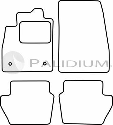 Ashuki PAL18-0472 - Комплект килимків autocars.com.ua