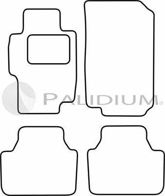 Ashuki PAL18-0556 - Комплект килимків autocars.com.ua