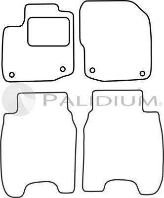 Ashuki PAL18-0578 - Комплект ковриков avtokuzovplus.com.ua