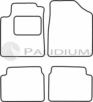 Ashuki PAL18-0633 - Комплект ковриков avtokuzovplus.com.ua