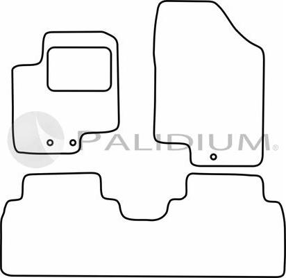 Ashuki PAL18-0648 - Комплект ковриков avtokuzovplus.com.ua