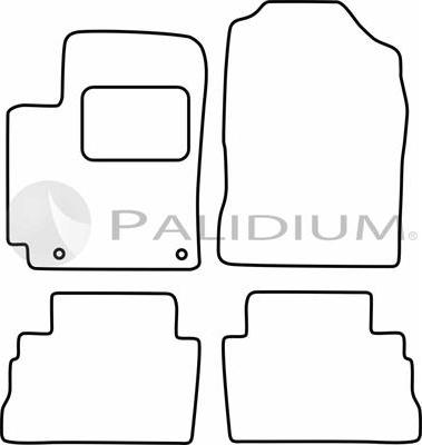 Ashuki PAL18-0653 - Комплект ковриков avtokuzovplus.com.ua