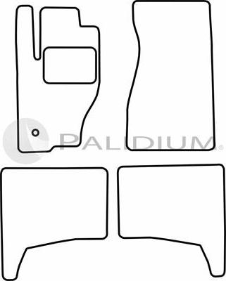 Ashuki PAL18-0694 - Комплект ковриков avtokuzovplus.com.ua