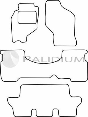 Ashuki PAL18-0747 - Комплект килимків autocars.com.ua