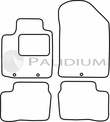 Ashuki PAL18-0760 - Комплект ковриков avtokuzovplus.com.ua