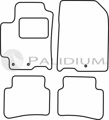 Ashuki PAL18-0790 - Комплект килимків autocars.com.ua