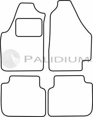 Ashuki PAL18-0809 - Комплект ковриков avtokuzovplus.com.ua