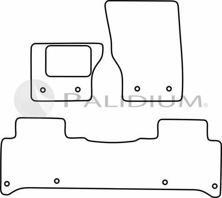 Ashuki PAL18-0835 - Комплект килимків autocars.com.ua