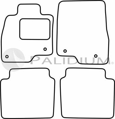 Ashuki PAL18-0888 - Комплект ковриков avtokuzovplus.com.ua