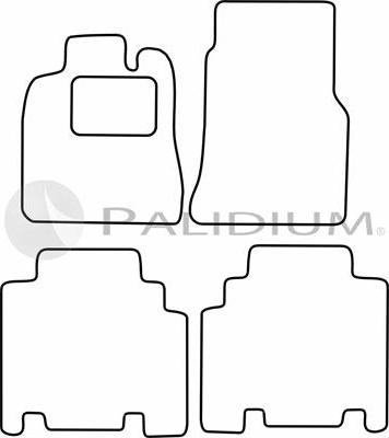 Ashuki PAL18-0927 - Комплект килимків autocars.com.ua