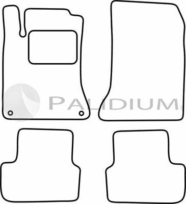 Ashuki PAL18-0933 - Комплект ковриков avtokuzovplus.com.ua