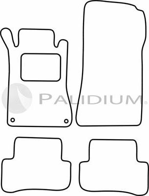 Ashuki PAL18-0937 - Комплект ковриков avtokuzovplus.com.ua