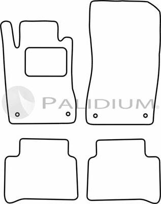 Ashuki PAL18-0954 - Комплект ковриков avtokuzovplus.com.ua