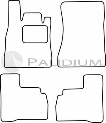 Ashuki PAL18-0974 - Комплект ковриков avtokuzovplus.com.ua