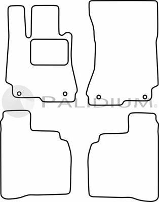 Ashuki PAL18-0975 - Комплект ковриков avtokuzovplus.com.ua