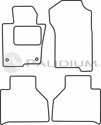 Ashuki PAL18-1017 - Комплект килимків autocars.com.ua