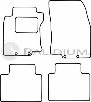 Ashuki PAL18-1161 - Комплект килимків autocars.com.ua