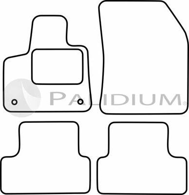 Ashuki PAL18-1196 - Комплект ковриков avtokuzovplus.com.ua