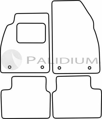 Ashuki PAL18-1197 - Комплект ковриков avtokuzovplus.com.ua