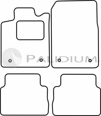 Ashuki PAL18-1225 - Комплект ковриков avtokuzovplus.com.ua