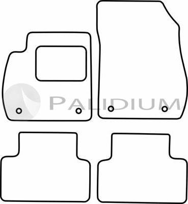 Ashuki PAL18-1249 - Комплект ковриков avtokuzovplus.com.ua