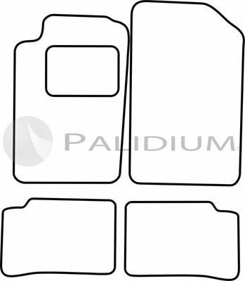 Ashuki PAL18-1258 - Комплект ковриков avtokuzovplus.com.ua