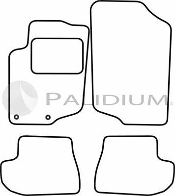 Ashuki PAL18-1263 - Комплект килимків autocars.com.ua