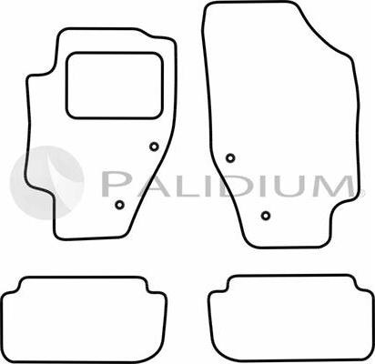 Ashuki PAL18-6275 - Комплект ковриков avtokuzovplus.com.ua