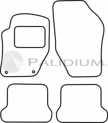 Ashuki PAL18-1276 - Комплект ковриков avtokuzovplus.com.ua