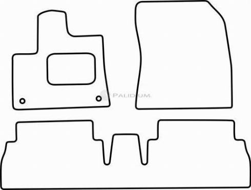 Ashuki PAL18-1333 - Комплект килимків autocars.com.ua