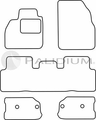 Ashuki PAL18-1405 - Комплект килимків autocars.com.ua