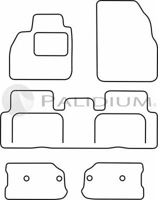 Ashuki PAL18-1406 - Комплект килимків autocars.com.ua