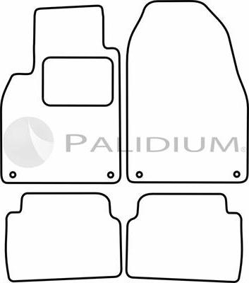 Ashuki PAL18-1493 - Комплект ковриков avtokuzovplus.com.ua