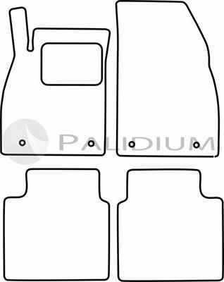 Ashuki PAL18-1500 - Комплект килимків autocars.com.ua