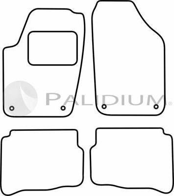 Ashuki PAL18-1522 - Комплект килимків autocars.com.ua