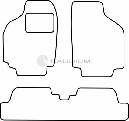 Ashuki PAL18-1649 - Комплект килимків autocars.com.ua